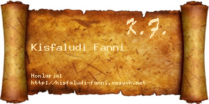 Kisfaludi Fanni névjegykártya